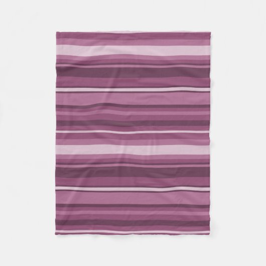 Mauve Streifen Fleecedecke (Vorderseite)