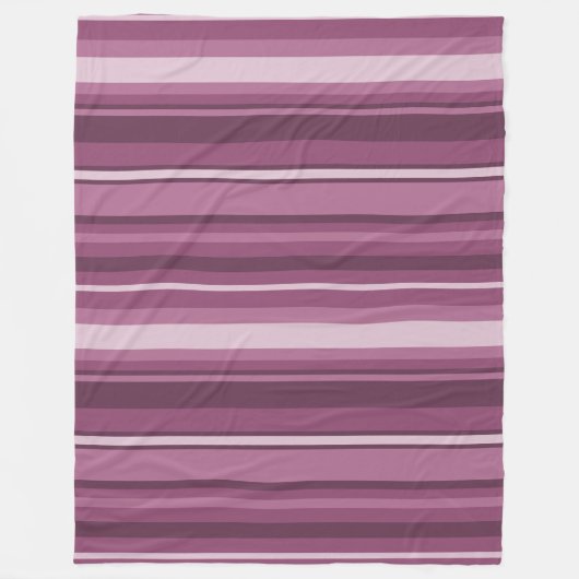 Mauve Streifen Fleecedecke (Vorderseite)