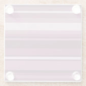 Mauve Streifen Glasuntersetzer (Rückseite)