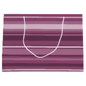 Mauve Streifen Große Geschenktüte (Vorderseite)
