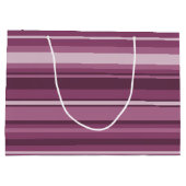 Mauve Streifen Große Geschenktüte (Rückseite)
