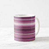 Mauve Streifen Kaffeetasse (VorderseiteRechts)