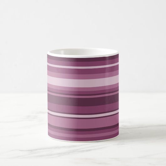 Mauve Streifen Kaffeetasse (Mittel)