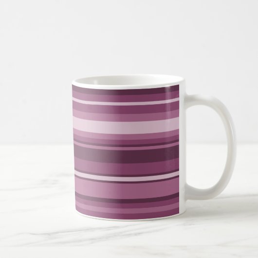 Mauve Streifen Kaffeetasse (Rechts)