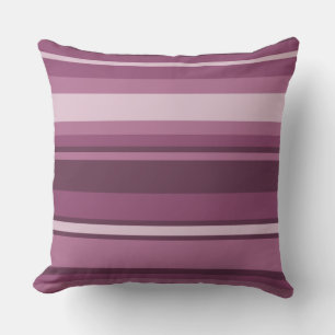Mauve Streifen Kissen