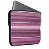 Mauve Streifen Laptopschutzhülle (Vorne Rechts)