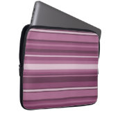 Mauve Streifen Laptopschutzhülle (Vorne Rechts)