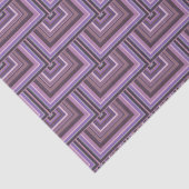 Mauve Streifen quadratische Skala Muster Seidenpapier (Ausschnitt)