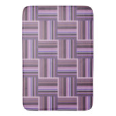 Mauve Streifen Webmuster Badematte (Vorderseite Vertikal)