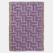 Mauve Streifen Webmuster Decke (Vorderseite Vertikal)