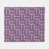 Mauve Streifen Webmuster Fleecedecke (Vorderseite (Horizontal))