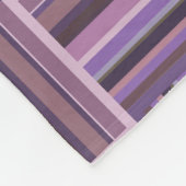 Mauve Streifen Webmuster Fleecedecke (Ecke)