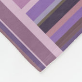Mauve Streifen Webmuster Fleecedecke (Ecke)