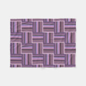 Mauve Streifen Webmuster Fleecedecke (Vorderseite (Horizontal))