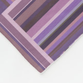 Mauve Streifen Webmuster Fleecedecke (Ecke)