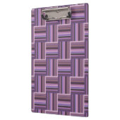 Mauve Streifen Webmuster Klemmbrett (Links)