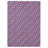 Mauve Streifen Webmuster Klemmbrett (Rückseite)
