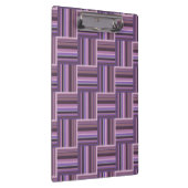 Mauve Streifen Webmuster Klemmbrett (Rechts)