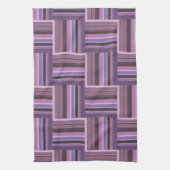 Mauve Streifen Webmuster Küchentuch (Vertikal)