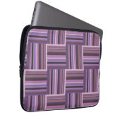 Mauve Streifen Webmuster Laptopschutzhülle (Vorne Rechts)