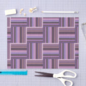 Mauve Streifen Webmuster Seidenpapier (Handwerk)