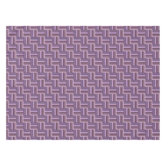 Mauve Streifen Webmuster Tischdecke (Vorderseite (Horizontal))