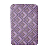 Mauve Stripes-Skalenmuster Badematte (Vorderseite Vertikal)