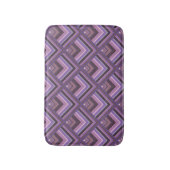 Mauve Stripes-Skalenmuster Badematte (Vorderseite Vertikal)