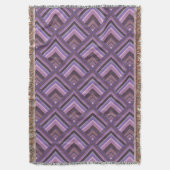 Mauve Stripes-Skalenmuster Decke (Vorderseite Vertikal)