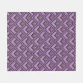Mauve Stripes-Skalenmuster Fleecedecke (Vorderseite (Horizontal))