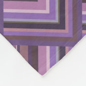 Mauve Stripes-Skalenmuster Fleecedecke (Ecke)