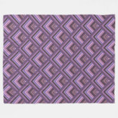 Mauve Stripes-Skalenmuster Fleecedecke (Vorderseite (Horizontal))