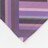 Mauve Stripes-Skalenmuster Fleecedecke (Ecke)