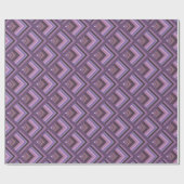 Mauve Stripes-Skalenmuster Geschenkpapier (Flach)
