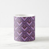 Mauve Stripes-Skalenmuster Kaffeetasse (Mittel)