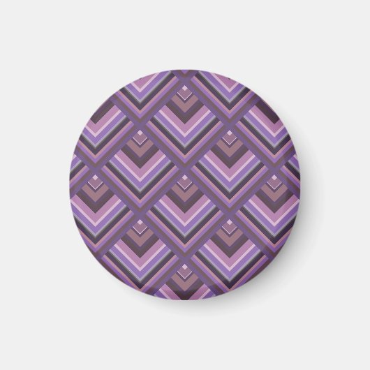 Mauve Stripes-Skalenmuster Magnet (Vorne)