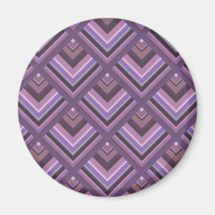 Mauve Stripes-Skalenmuster Magnet