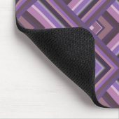 Mauve Stripes-Skalenmuster Mousepad (Ecke)