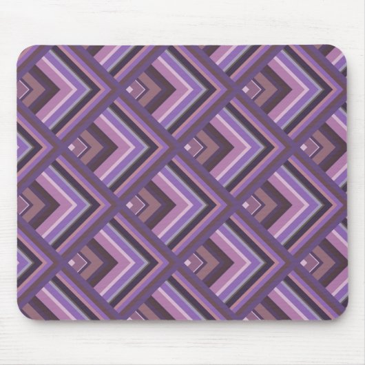 Mauve Stripes-Skalenmuster Mousepad (Vorne)