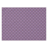 Mauve Stripes-Skalenmuster Tischdecke (Vorderseite (Horizontal))