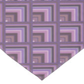 Mauve Stripes-Skalenmuster Tischdecke (Schrägansicht)