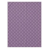 Mauve Stripes-Skalenmuster Tischdecke (Vorderseite)
