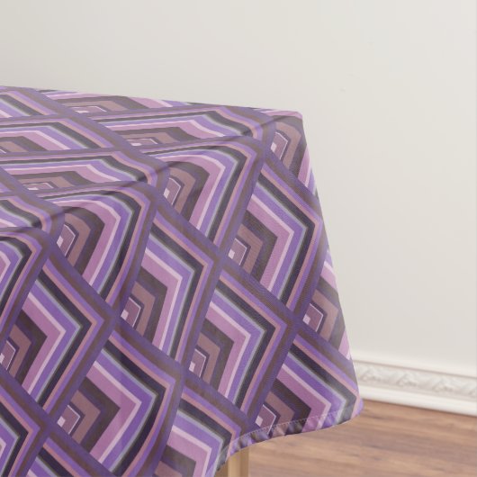 Mauve Stripes-Skalenmuster Tischdecke (Beispiel)