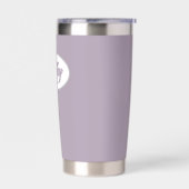 Mauve Stylized Wedding Bridesmaid Thermobecher (Links)