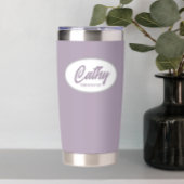 Mauve Stylized Wedding Bridesmaid Thermobecher