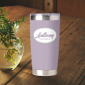 Mauve Stylized Wedding Trauzeuge Thermobecher