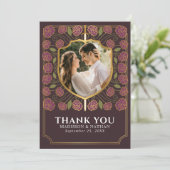 Mauve Sword & Shield Dankeskarte (Stehend Vorderseite)