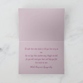 MAUVE SYMPATHY CARD DANKESKARTE (Innenseite)