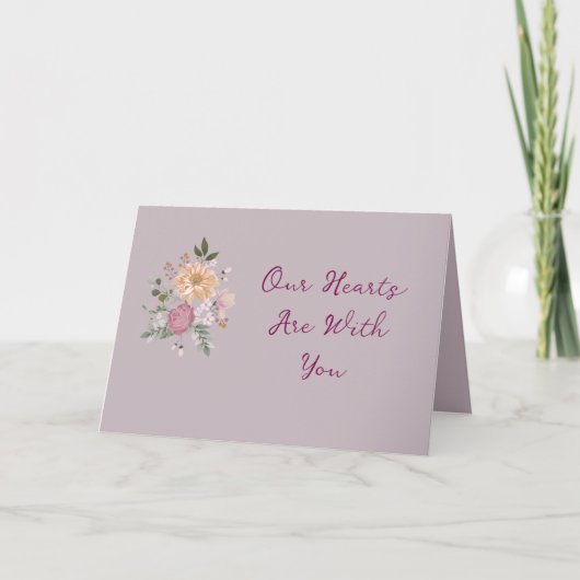MAUVE SYMPATHY CARD DANKESKARTE (Vorderseite)