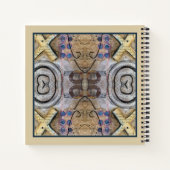 Mauve Tan Brown Geometric Seamless Pattern Notizblock (Rückseite)